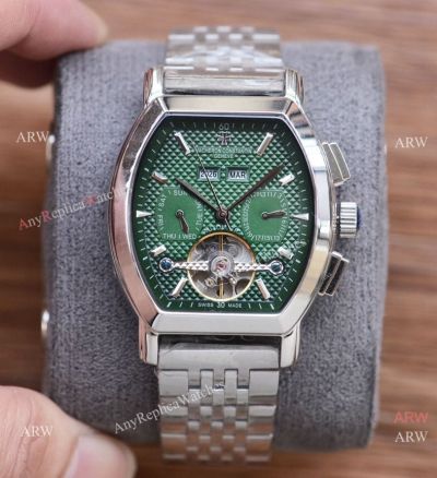 Faux Vacheron Constantin Malte Stainless Steel Complications Watches Men